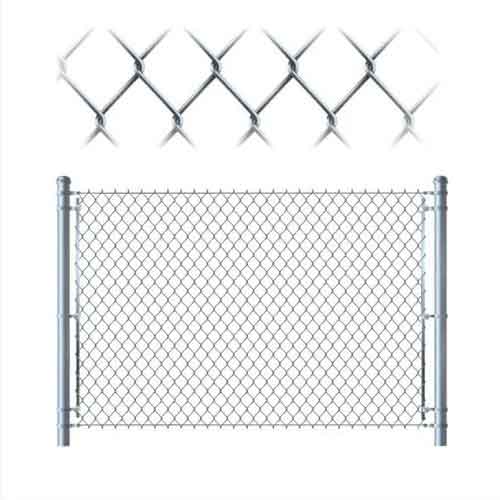 3mm Playground Mesh Fencing Chain Link Sports Court Diamond Fence
