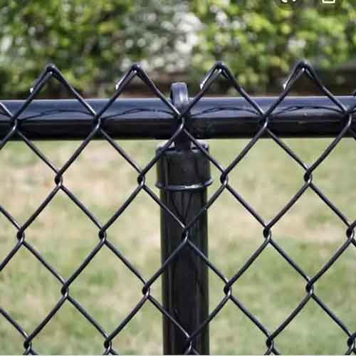 Electric Galvanized Steel Fence Panel Slope Protection Netting 2mm-4mm Wire Diameter Chain Link Fence Woven Wire Mesh Net Roll Cattle Field Fence