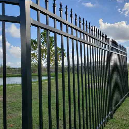 Chinese factory hot dipped galvanized steel fence bracket steel round fence post powder coated steel fence post