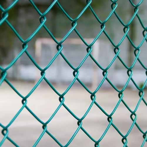 Pvc coated galvanized black chain link fencing 100 ft roll chain link fence 6ft chain link fence 6 gauge wholesale